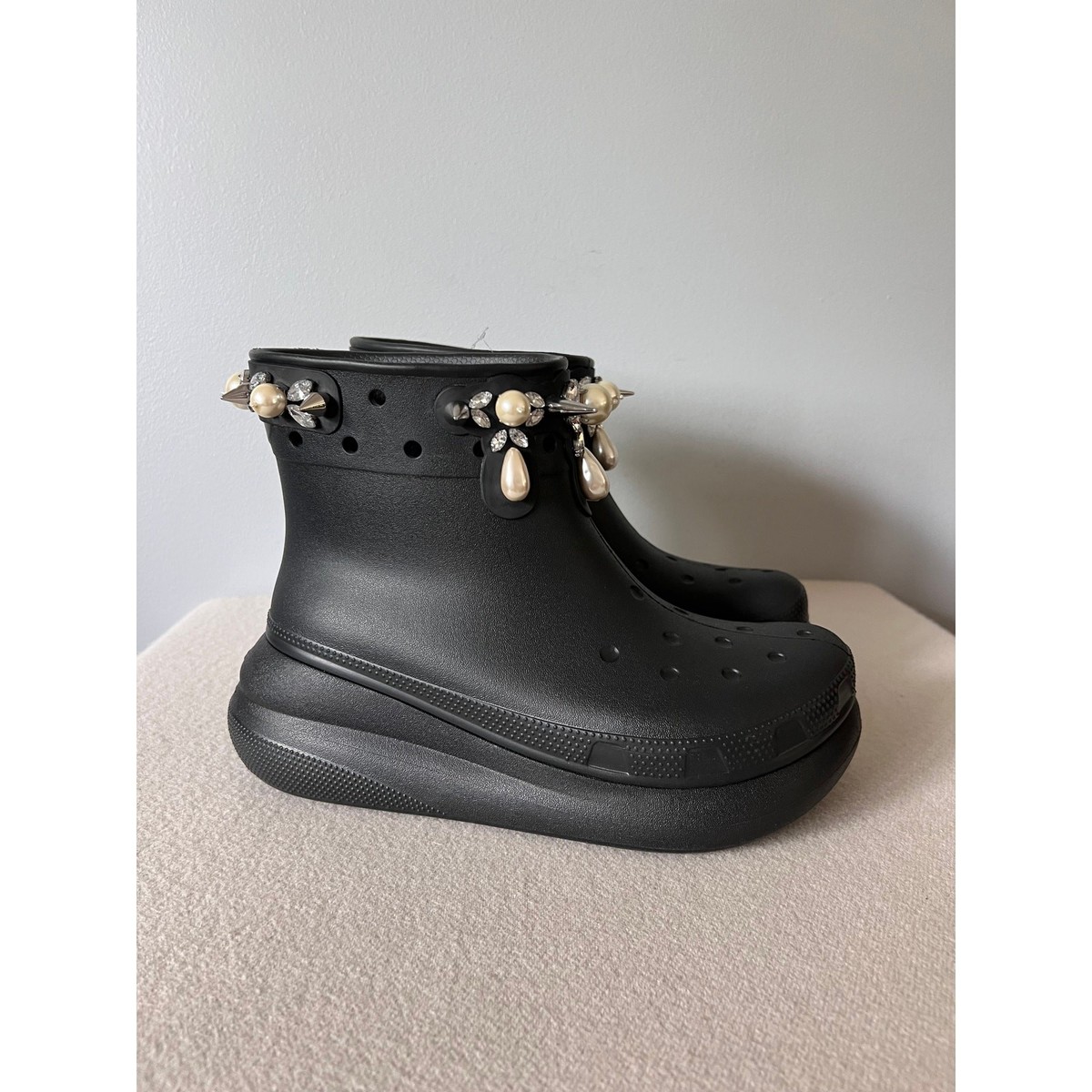Simone Rocha x Crocs Crush Boots - Size 9 - Black - NEW | eBay