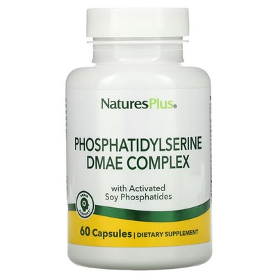 2 X Nature's Plus, Phosphatidylserine DMAE Complex, 60 Vegetarian Capsules