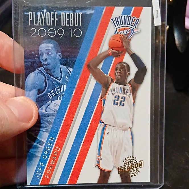 Panini 2009-10 Season Update Playoff Debut Jeff Green Thunder #15 12/24