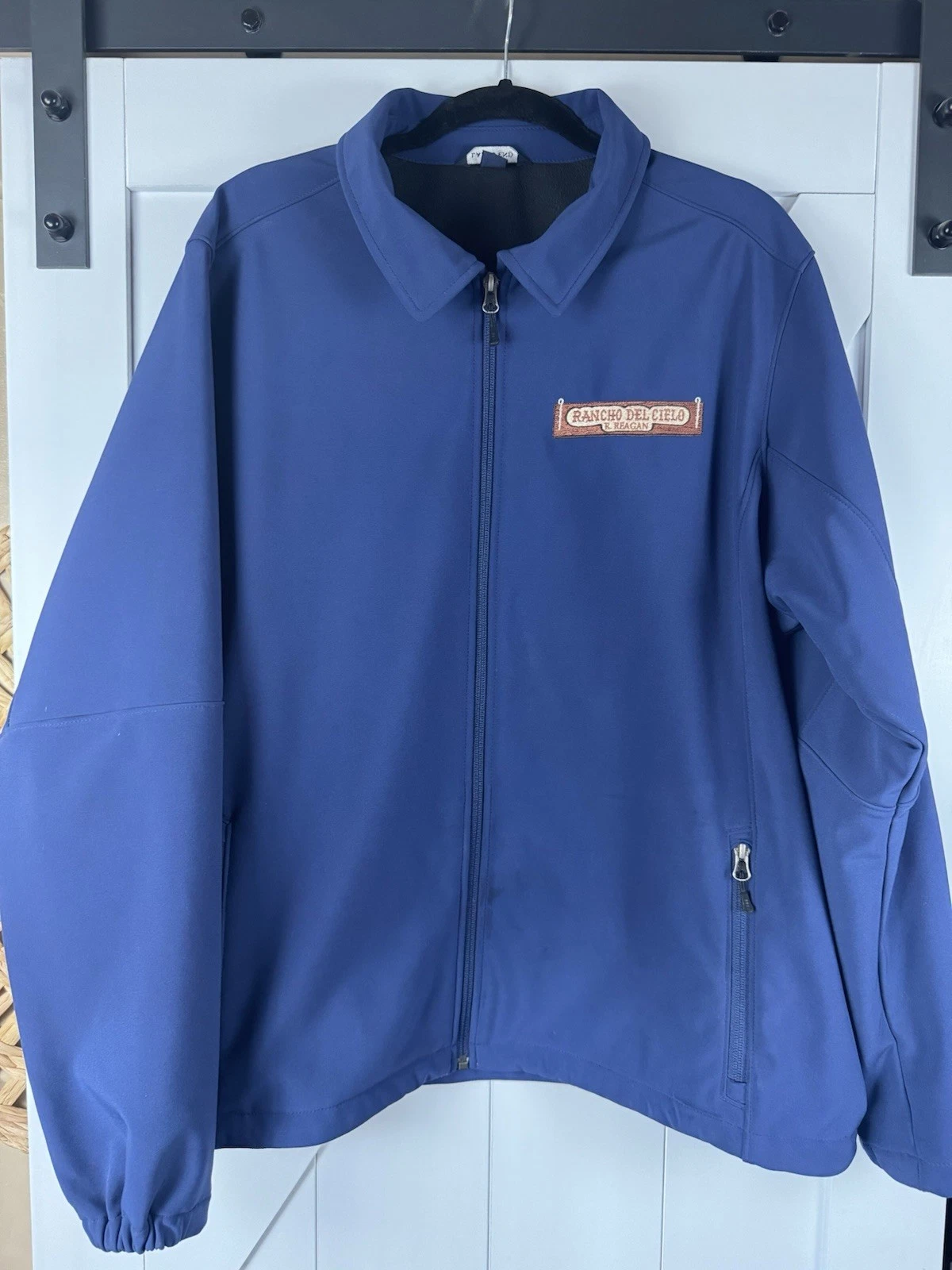 Lands’ End Rancho Del Cielo R. Reagan Softshell Jacket Blue XL 46/48