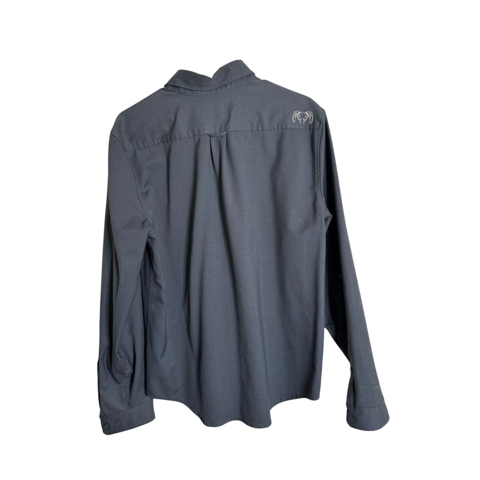 Kuiu Button Down Shirt Collared Long Sleeves Navy… - image 2