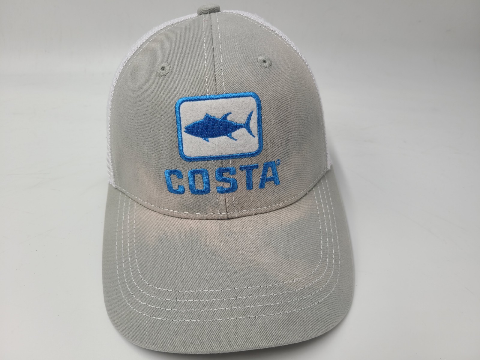 Cap Fish Men Women Gray White