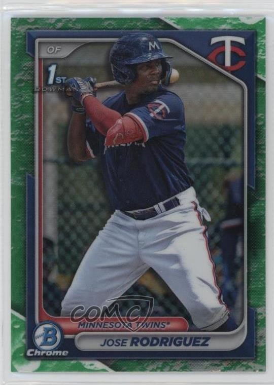 2024 Bowman Chrome Prospects Lunar Glow Refractor Jose Rodriguez #BCP-71 uk2