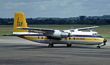 Fokker 50 F50 Brymon Airways Desktop Wood Airplane New Model Small Scale 1/100