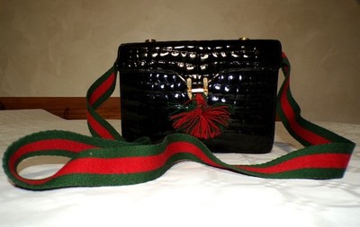 VINTAGE KROKODIL TASCHE CROCODILE SKIN BAG 100% ORIGINAL