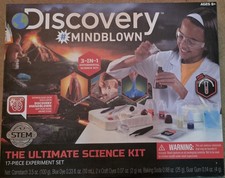 Discovery Mindblown Ultimate Science Kit 3-in-1 17-Piece Experiment Set Ages 8