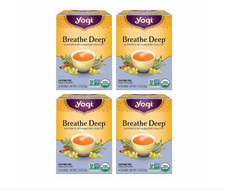 Yogi tea breathe deep 4 Packs 16 Bags per pack- Organic Respiratory Tea