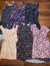 Girls Size 10-12 Dress Lot of 6 The Children s Place Old Navy Lands End Cat