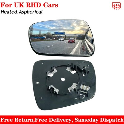 For Renault Koleos 2016-2025 Heated Aspherical Wing Mirror Glass Right Driver Si