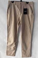 LIBIN Men's Golf Pants Stretch Slacks Pants Quick Dry Khaki 34W X 32L SPF 50