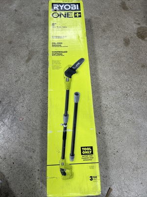 #ad RYOBI P2501 ONE 18V 8quot; Cordless Requires Oil Pole Saw Attachment Tool Only $79.00