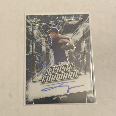 2019 Leaf Flash Josh Wolf Prospect Flash Forward On Card Auto Autograph #5/50