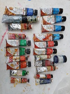 Daler Rowney Georgian Oil Paint Job Lot Various Colours