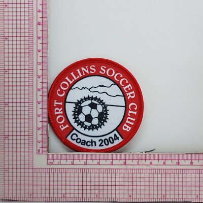 Fort Collins Soccer Foot Ball Club Coach 2004 Jacket Vest Patch Applique Crest