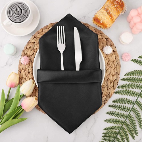 12/24 Premium Napkins Linen Wedding Restaurant Party Hotel Table Cloth Serviette - Picture 5 of 18