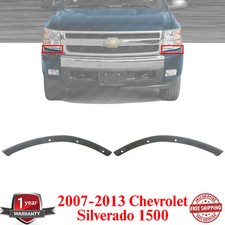 Headlight Filler Bumper Trims Set Primed For 2007-2013 Chevrolet Silverado 1500