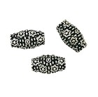 10 Antiqued Tibetan Silver Flower Hollow 13x8mm Oval Spacer Metal 2mm Hole Beads