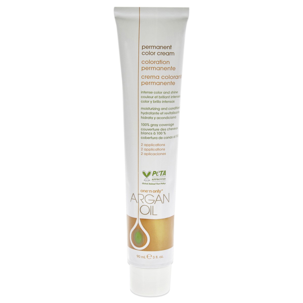2 Pack Argan Oil Permanent Color Cream-5CH Light Chocolate Brown