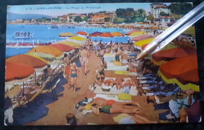 CPA von JUAN-LES-PINS _!_ La plage du Provençal _ badende _ Bikini _ Antibes