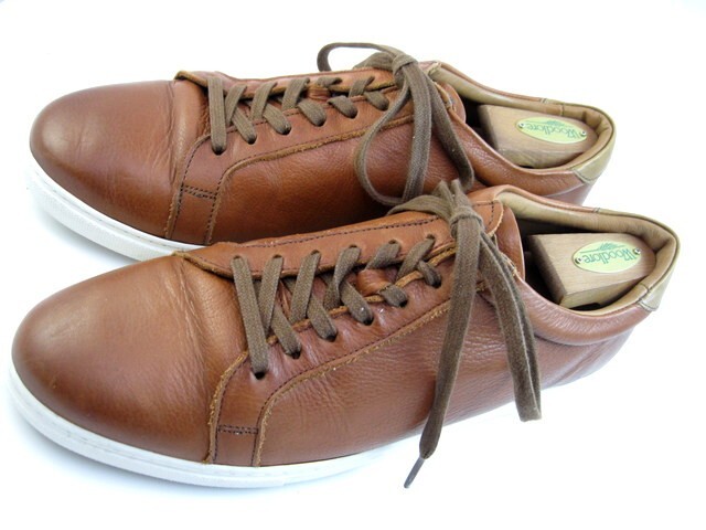 Allen Edmonds "COURTSIDE" Low-Top Leather Dress Sneakers 10.5 D Chili (478N)