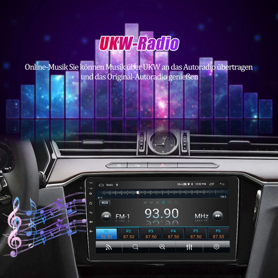 9" Android 13 Autoradio Für Jeep Renegade 2015-2024 mit GPS Navi WIFI RDS Kamera - Bild 4 von 4