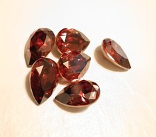 6pcs. Swarovski 10x24mm Mocha Rhinestones