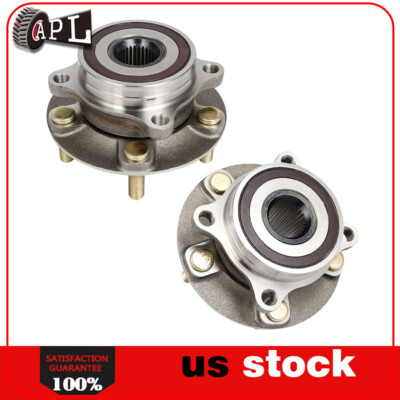 2X Front LH & RH Wheel Hub Bearings For 2008-2015 Mitsubishi Lancer AWD Only