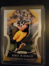 Vance McDonald Pittsburgh Steelers Hand Signed Autographed Prizm Card