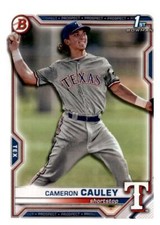 2021 Bowman Draft #BD-192 Cameron Cauley Paper Texas Rangers