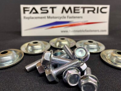 20x METRIC Bolts & STAINLESS Skid Washers Polaris 7556065 UTV - Foto 12