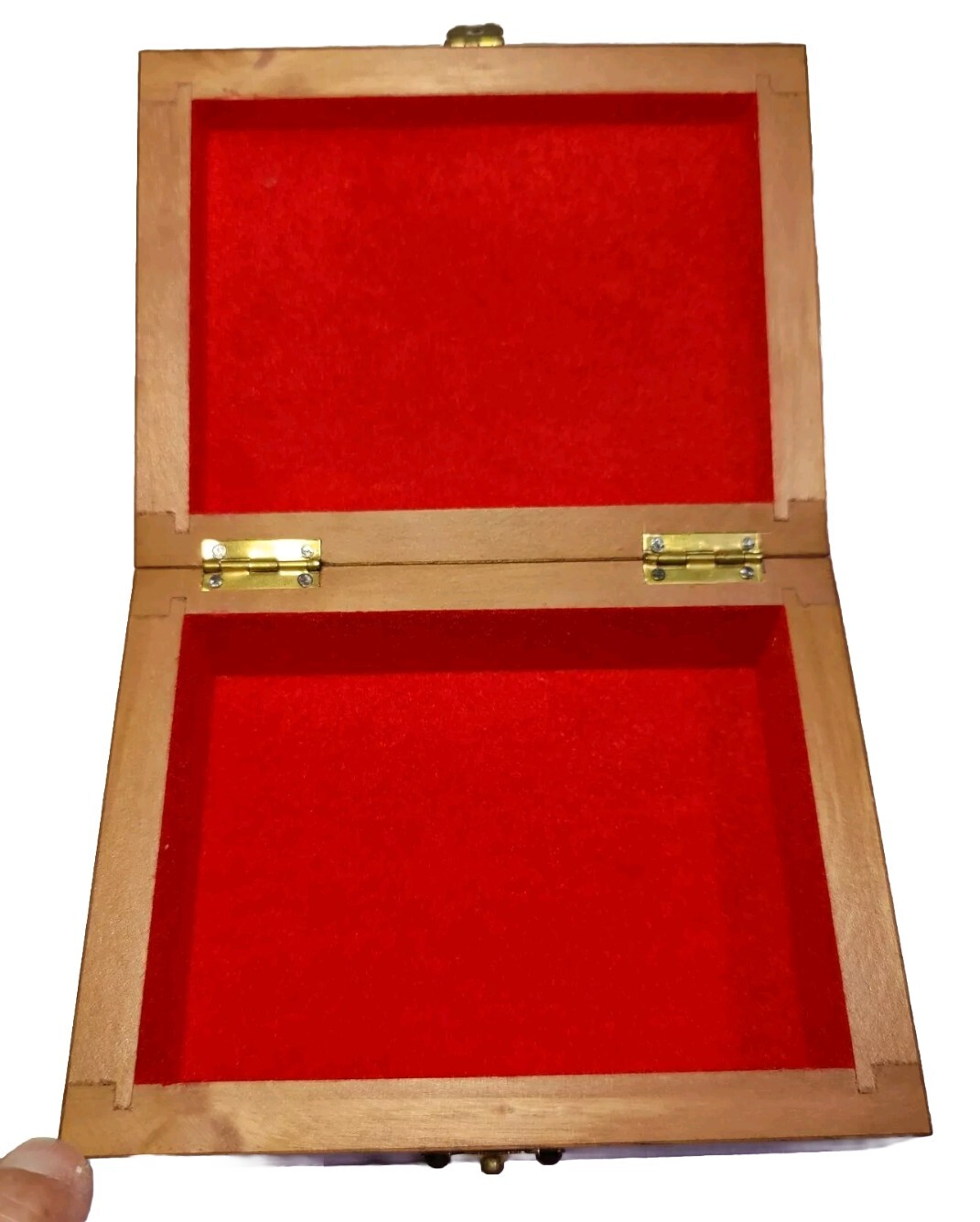 Marquetry Wood Inlay Hinged Boxes 2 Hexagon Made In Spain Rectangle Unmarked 