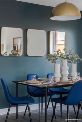 Glitzer Vinyltapete - 11211101 - Uni Dekor - Esszimmer - Himmelblau