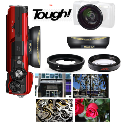 HD 16K ULTRA WIDE ANGLE LENS + MACRO LENS KIT FOR OLYMPUS TOUGH