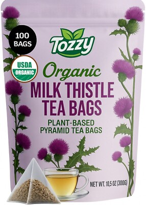 #ad #ad Organic Milk Thistle Seed Tea Bags 100 Count Plant Based Pyramid Tea Bags $22.99