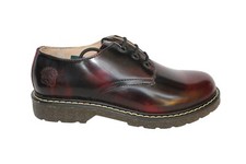 Grinders Percival 3 Eye 2015 Burgundy Mens Ladies Causal Leather Lace Up Shoes