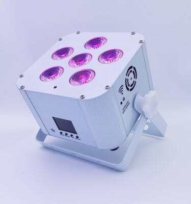 flat par 6x18W rgbwa uv wireless IRC Slim par can led light Wifi Battery uplight