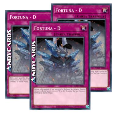 3x FORTUNA - D (D - Fortune)   Comune   LODT IT066   Unl 2024   Yugioh ANDYCARDS