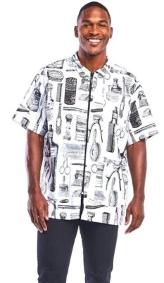 Betty Dain Vintage Barber Jacket 897-WHT | White