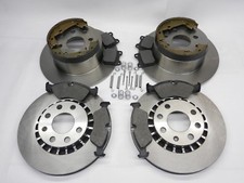 Bremsscheiben 4-Loch Bremsbeläge Bremsbacken Set vorne+hinten für Opel Vectra B