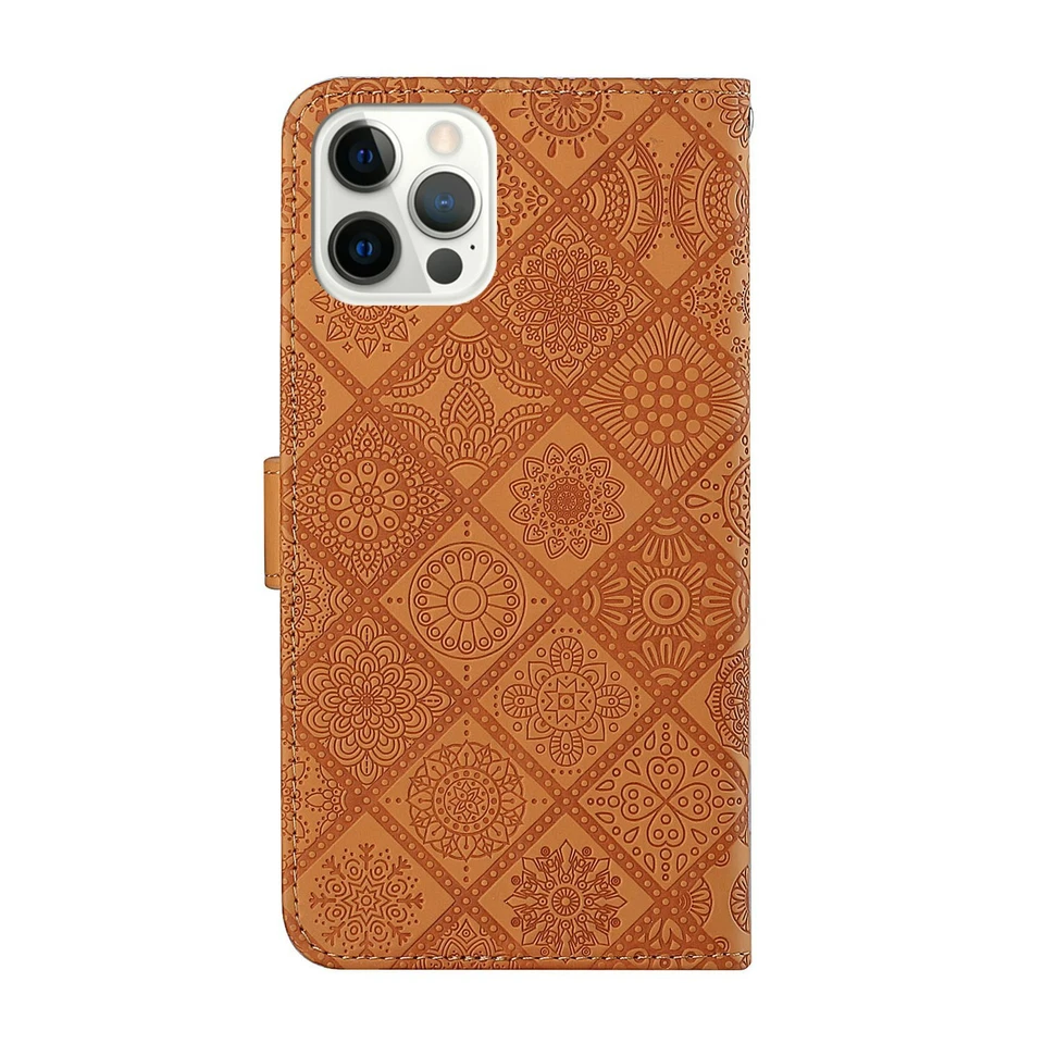 Funda magnética de cuero con soporte tipo billetera para iPhone 13 12 11 14 16 Pro Max 15 7 Foto 3 de 4
