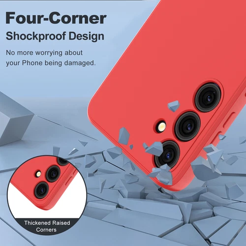 Für Samsung Galaxy S24 Ultra Plus Flüssig Silikon Hülle Robust Stoßfest Cover - Bild 18 von 45