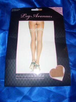 Sexy Leg Avenue Nylons Nahtnylons Plus Size XL braun Spitze Nahtstrümpfe OVP - Bild 1 von 2