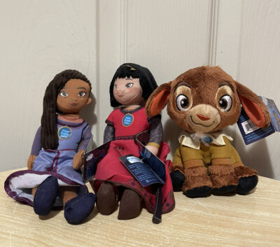 2023 DISNEY Animated Movie WISH Small Plush Doll TALKING ASHA DAHLIA