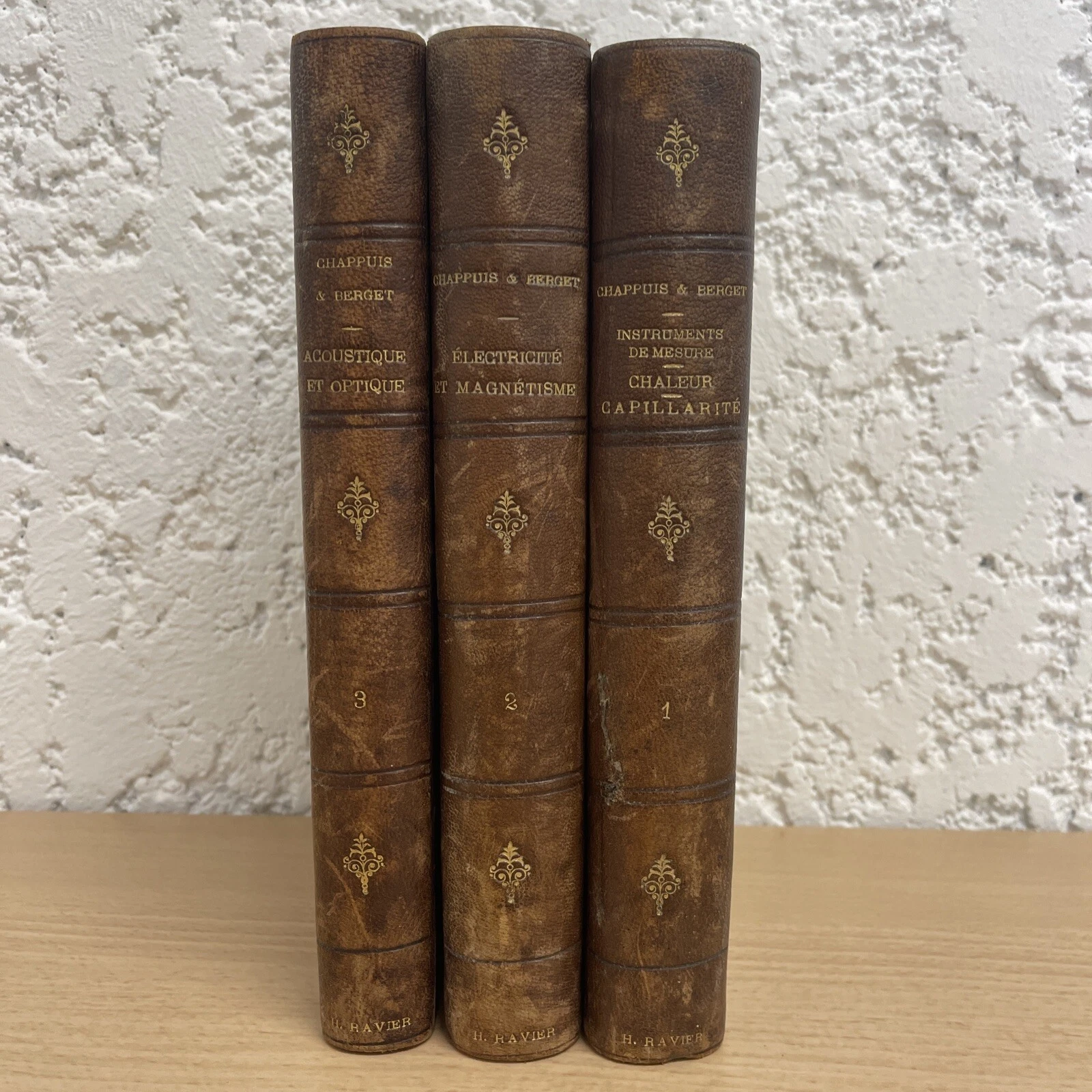 Lot Livres Leçon De Physique Générale -Chappuis Et Berget Illustré