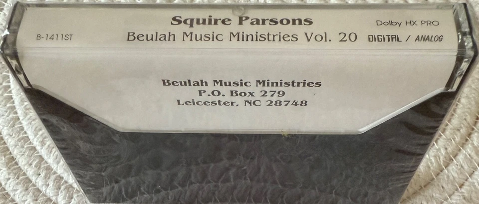 SQUIRE PARSONS SONG TRACKS VOLUME 20 FAVORITE HYMNS Beulah Music Cassette - Image 2 of 3