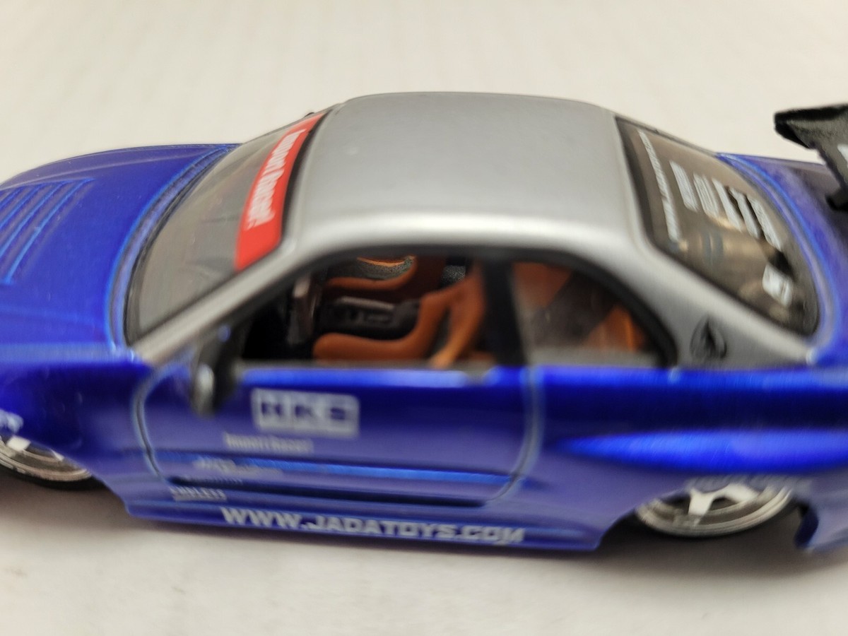 Jada Import Racer Nissan Skyline GT-R R34 Blue 1:64 RARE HKS