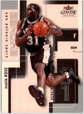2003-04 Fleer Genuine Insider Reflections 13/99 Malik Rose #73 SPURS MINT