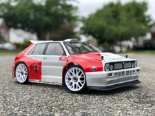 0109 - Body RC 1/8 Spear Delta HF Integrale/S4 +Wing +Decals / Adhesives