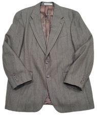 Polo University Club Ralph Lauren Men's Olive Green Silk / Wool Suit Blazer 42R