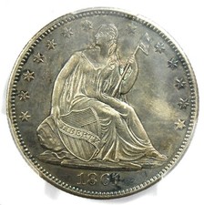 1861-O Mezzo Dollaro Liberty Seduto 50C - Dettagli PCGS AU - Moneta Rara Guerra Civile!